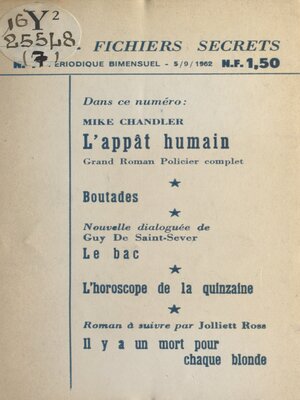 cover image of L'appât humain
